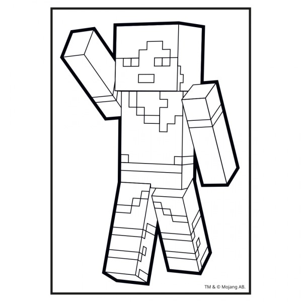 Розмальовка А4 "Minecraft" 8стор. з наліпками №743221/Yes/(100)