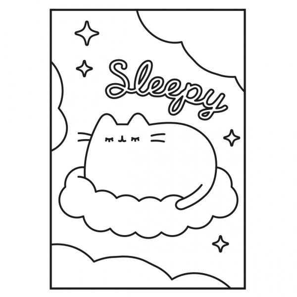 Розмальовка А4 "Pusheen" 12стор. з наліпками та завданнями №743223/Yes/(100)
