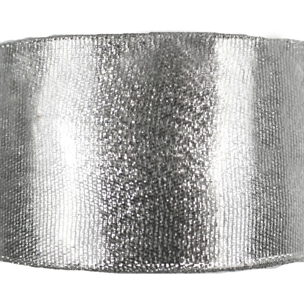 Стрічка атлас парча 5см/22м (срібл.)(4)