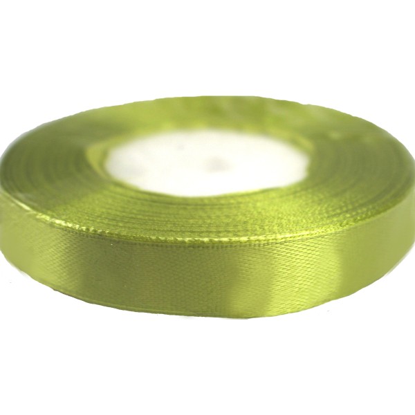 Стрічка атлас 1,2см/22м (оливкова)(10)