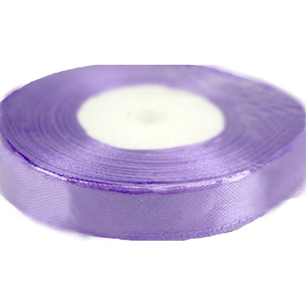 Стрічка атлас 1,2см/22м (фіолетова)(10)