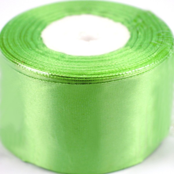 Стрічка атлас 5см/22м (зелена)(4)