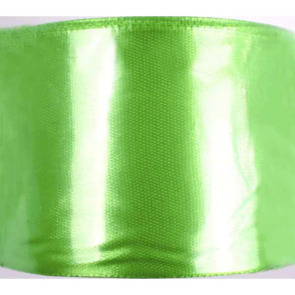 Стрічка атлас 5см/22м (зелена)(4)