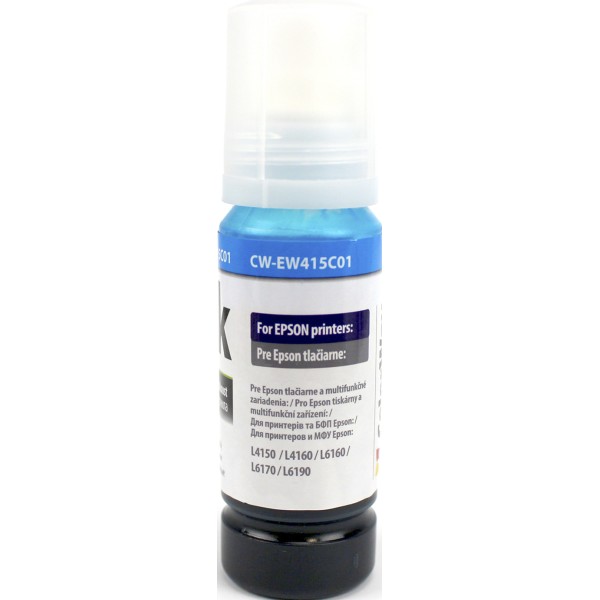 Чорнило ColorWay Epson L-4150/4160/6160/6170 70мл cyan