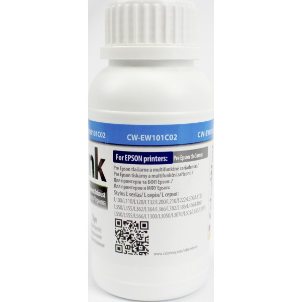 Чорнило ColorWay Epson L-100/200/EW101C series 200 мл cyan
