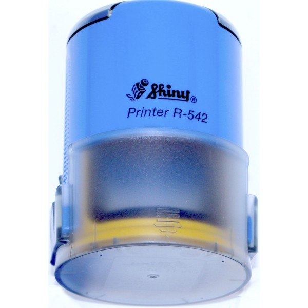 Оснастка автоматична для круг. печ. пласт. d-42мм Shiny №R-542 (кр.синьо-жовта)