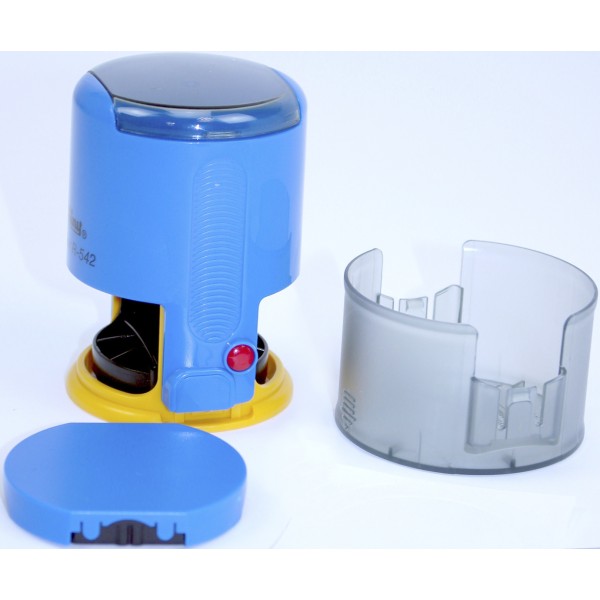 Оснастка автоматична для круг. печ. пласт. d-42мм Shiny №R-542 (кр.синьо-жовта)