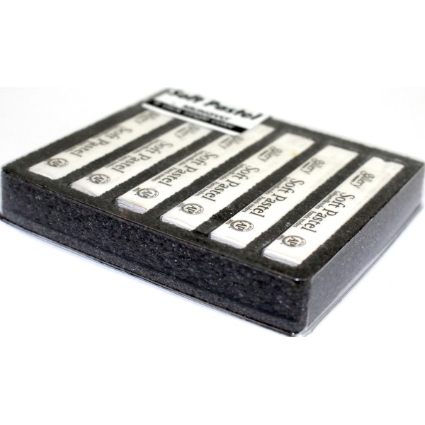 Крейда-пастель суха "Mungyo" 6шт №001-6 біла (6)