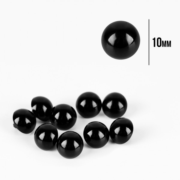 Оченята "Santi" пришивні,гудзики,d-12мм,чорні (30шт) №954654(12)