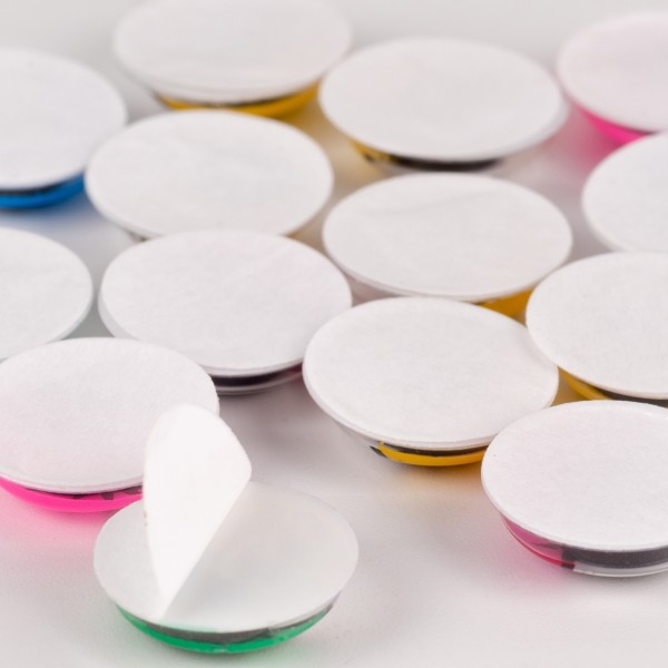 Оченята "Santi" на клейкій основі,з віями,d-15мм,кольор. (30шт) №954649(12)