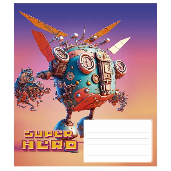 Зошит 12арк. кліт. Star "Super hero" ВД-лак №012-3298K(30)(360)