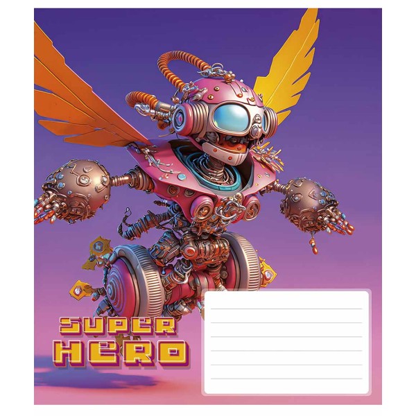 Зошит 12арк. кліт. Star "Super hero" ВД-лак №012-3298K(30)(360)