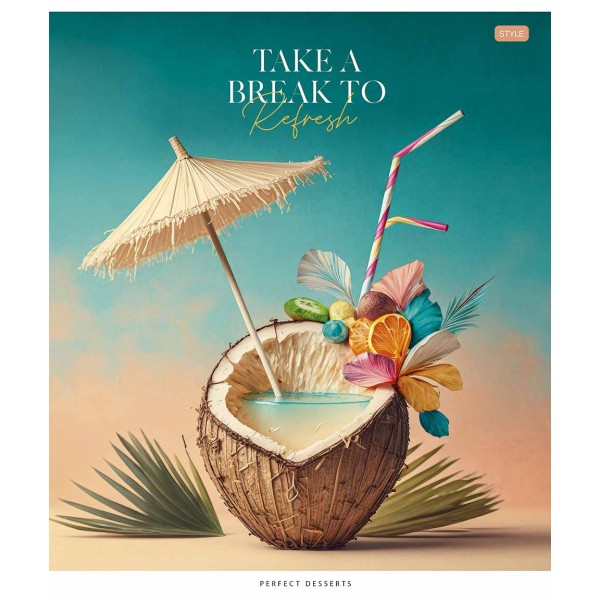 Зошит 96арк. лін. Star "Juicy world" УФ лак №096-3281L(5)(60)