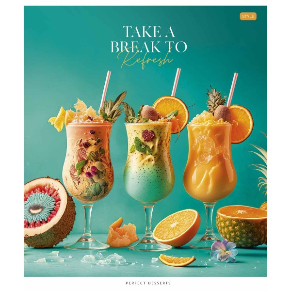 Зошит 96арк. лін. Star "Juicy world" УФ лак №096-3281L(5)(60)