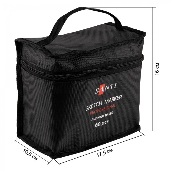 Набір маркерів "Santi" (60кол) №390779 спирт. основа, у сумці(10)