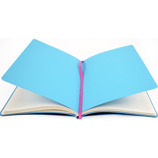 Планер А5 208арк. недат лін. крем.блок,еко шкіра обкл.,лазуровий №A5-7104/Школярик/(12)