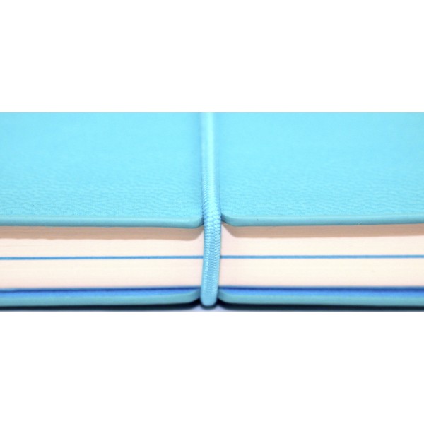 Планер А5 208арк. недат лін. крем.блок,еко шкіра обкл.,лазуровий №A5-7104/Школярик/(12)