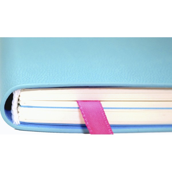 Планер А5 208арк. недат лін. крем.блок,еко шкіра обкл.,лазуровий №A5-7104/Школярик/(12)