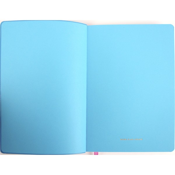 Планер А5 208арк. недат лін. крем.блок,еко шкіра обкл.,лазуровий №A5-7104/Школярик/(12)