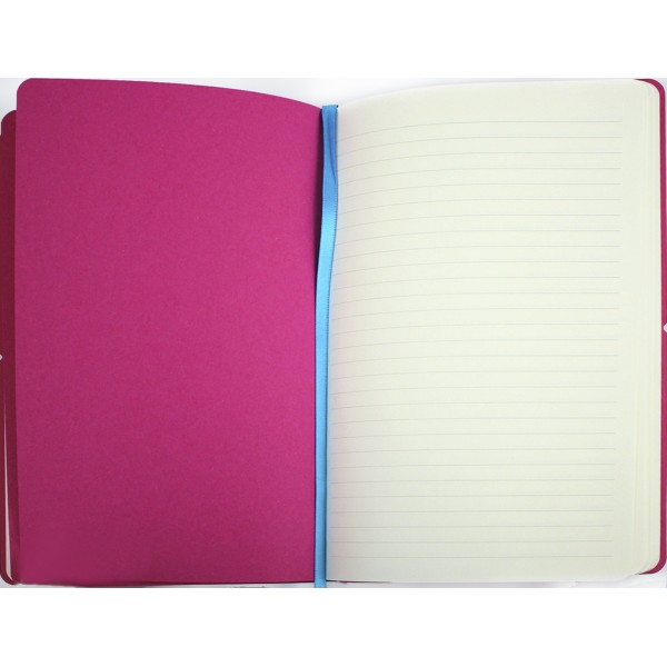 Планер А5 208арк. недат лін. крем.блок,еко шкіра обкл.,рожевий №A5-7105/Школярик/(12)