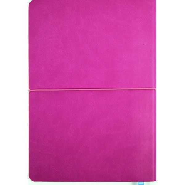 Планер А5 208арк. недат лін. крем.блок,еко шкіра обкл.,рожевий №A5-7105/Школярик/(12)