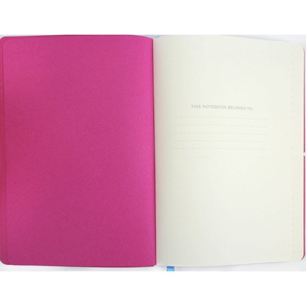 Планер А5 208арк. недат лін. крем.блок,еко шкіра обкл.,рожевий №A5-7105/Школярик/(12)