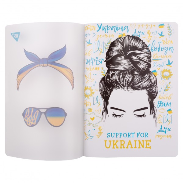 Блокнот А5 70арк. кліт. пласт. обкл. Freedom №681860/Yes/(20)(40)