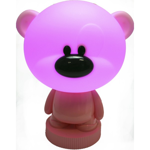 Світильник-нічник LED на акум. Bear рожевий №K24-490-2-2(12)