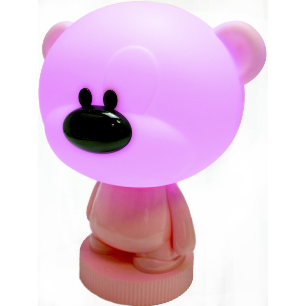 Світильник-нічник LED на акум. Bear рожевий №K24-490-2-2(12)