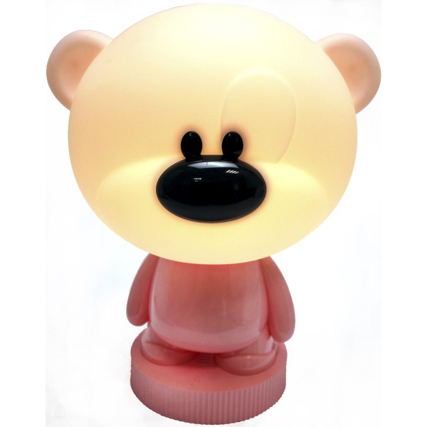 Світильник-нічник LED на акум. Bear рожевий №K24-490-2-2(12)