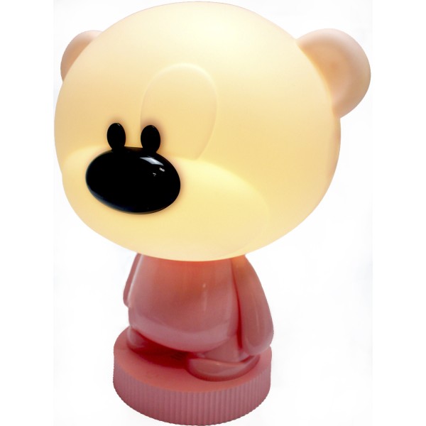 Світильник-нічник LED на акум. Bear рожевий №K24-490-2-2(12)