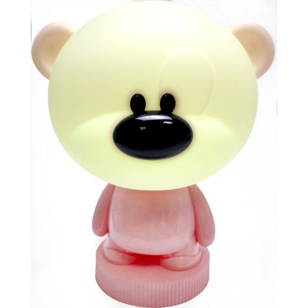 Світильник-нічник LED на акум. Bear рожевий №K24-490-2-2(12)
