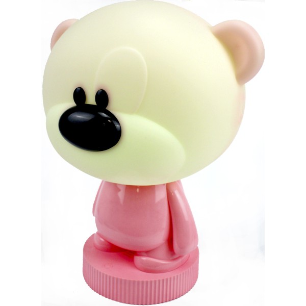 Світильник-нічник LED на акум. Bear рожевий №K24-490-2-2(12)