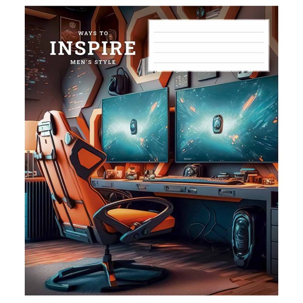 Зошит 36арк. лін. Школярик "Men's style" ВД-лак №036-3275L(20)(120)