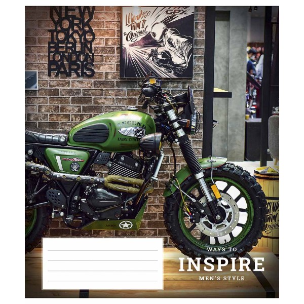 Зошит 36арк. лін. Школярик "Men's style" ВД-лак №036-3275L(20)(120)