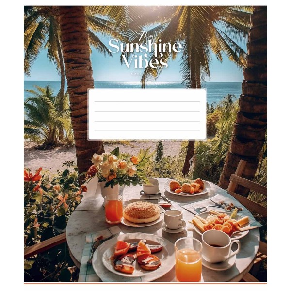 Зошит 48арк. кліт. Школярик "Sunshine vibes" ВД-лак №048-3319K(10)(100)