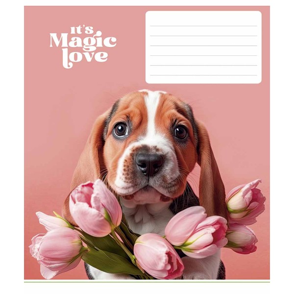 Зошит 12арк. лін. Star "It's a magic love" ВД-лак №012-3300L(30)(360)