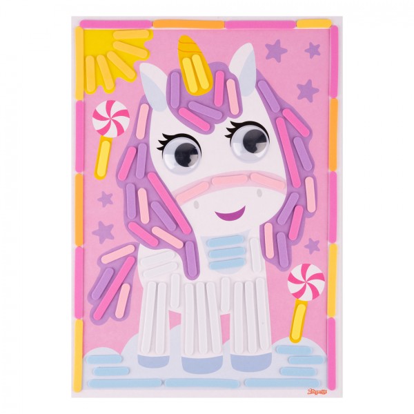 Набір для творч. "1В" "Єдиноріг" аплікація з фоамірану ЕВА №954566(24)