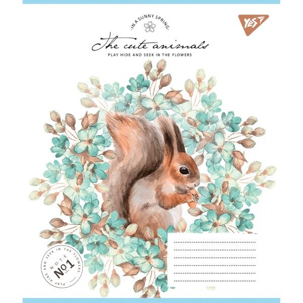 Зошит 12арк. кліт. YES Sunny spring №766924(25)(500)