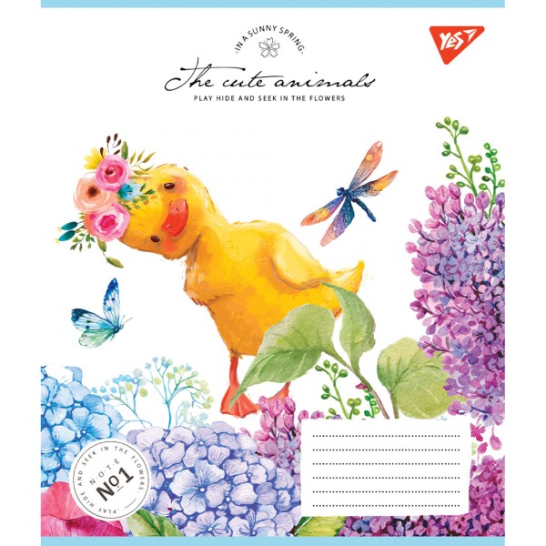 Зошит 12арк. кліт. YES Sunny spring №766924(25)(500)