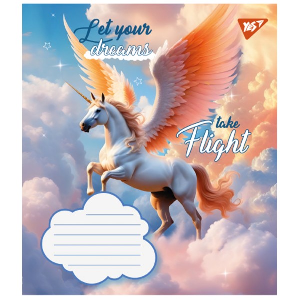 Зошит 12арк. лін. YES Let your dreams №766947(25)(250)(500)