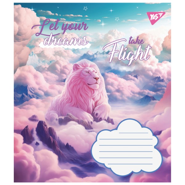 Зошит 12арк. лін. YES Let your dreams №766947(25)(250)(500)