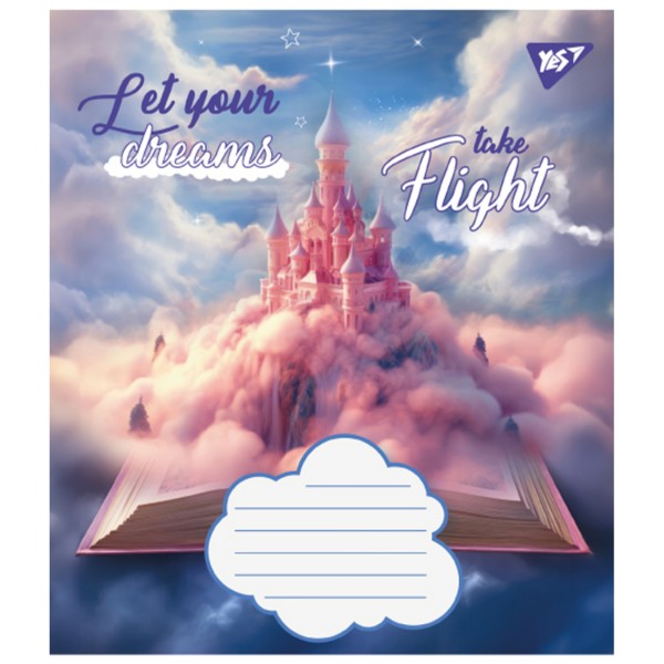 Зошит 12арк. лін. YES Let your dreams №766947(25)(250)(500)