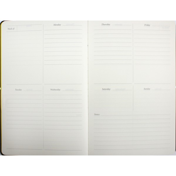 Планер А5 208арк. недат лін. крем.блок,еко шкіра обкл.,коричневий №A5-7103/Школярик/(12)