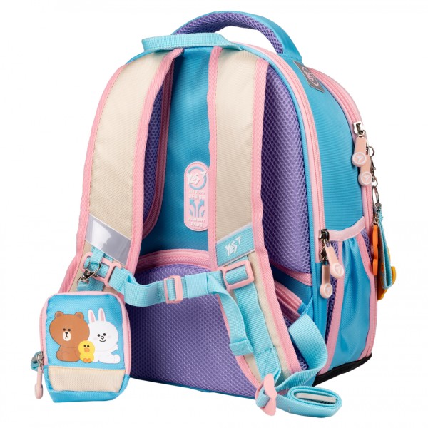 Рюкзак каркасний "Yes" H-100 Р-24 Line Friends 2від.,2карм. №559549(4)