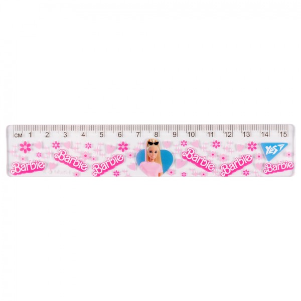 Лінійка пласт. 15см "Yes" Barbie №370658(20)(100)