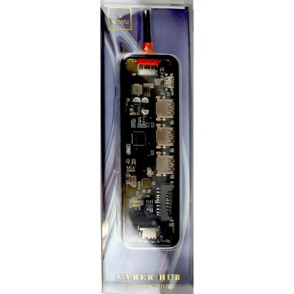 Концентратор (Hub) Wiwu CB007 7в1 Type-C 3 прорти USB, HDMI