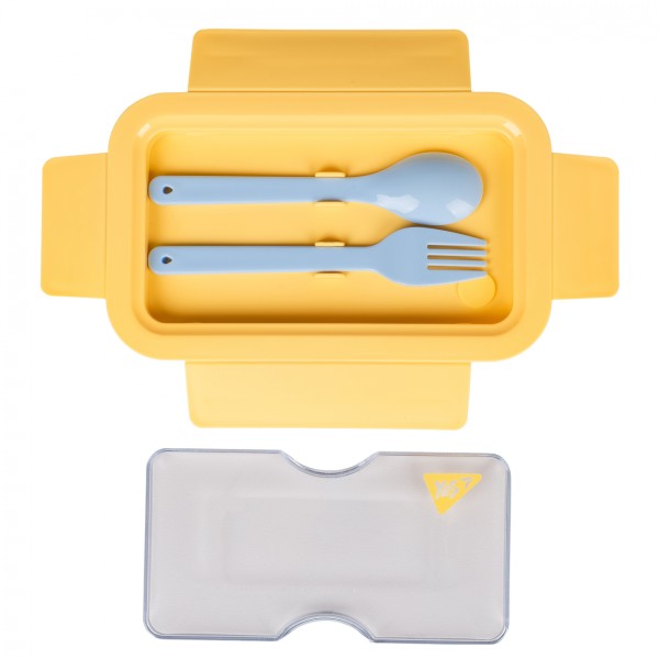 Ланч бокс пласт. "Yes" 850мл Fusion,з приладдям, жовто-блакитний №708168(25)(50)