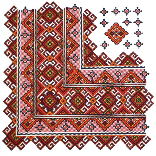 Скатертина орнамент. №17 230х140см