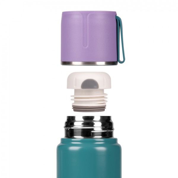 Термос метал. 0,5л "Yes" Fusion з чашкою, зелений №708210(20)